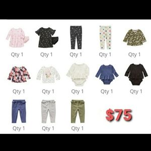 $150 value 13 Pieces Okie Dokie Baby Girl Clothes Sz 3 months